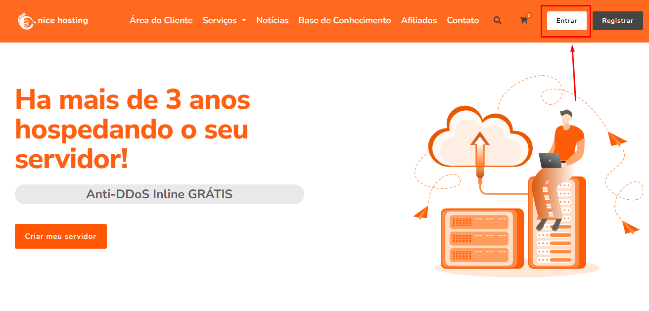 Login na conta