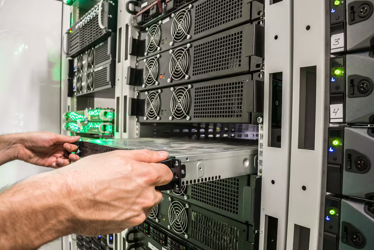 Rack de servidores dedicados
